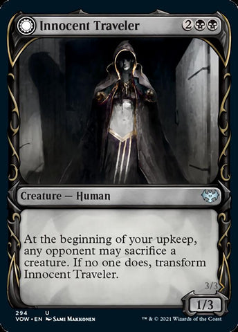 Innocent Traveler // Malicious Invader (Showcase Fang Frame) [Innistrad: Crimson Vow] - The Mythic Store | 24h Order Processing