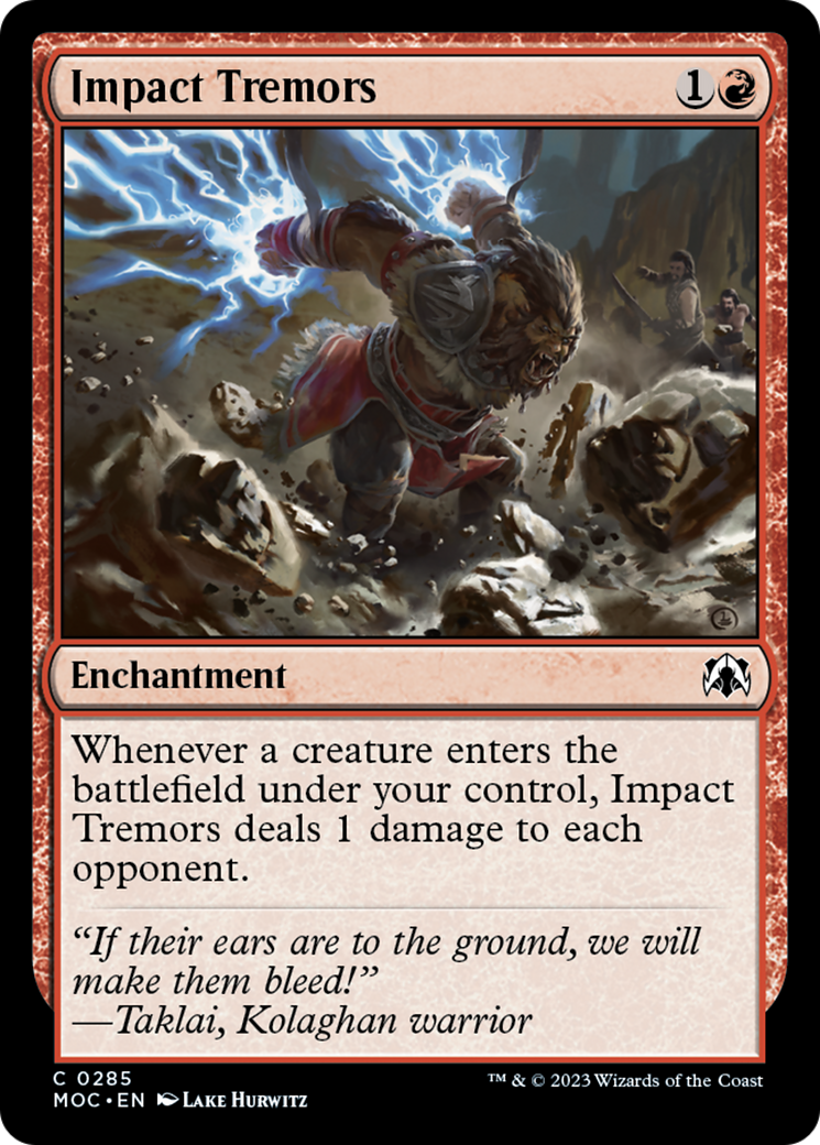Impact Tremors [March of the Machine Commander] - The Mythic Store | 24h Order Processing