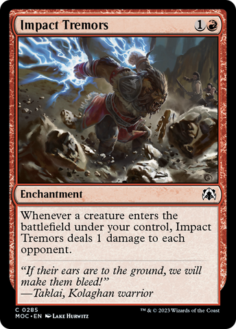Impact Tremors [March of the Machine Commander] - The Mythic Store | 24h Order Processing