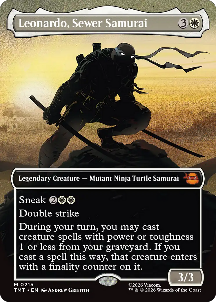 Leonardo, Sewer Samurai (Borderless) [Teenage Mutant Ninja Turtles] - The Mythic Store | 24h Order Processing
