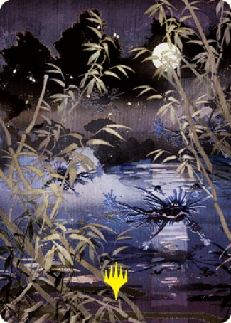 Swamp Art Card (Gold-Stamped Signature) [Kamigawa: Neon Dynasty Art Series] - The Mythic Store | 24h Order Processing
