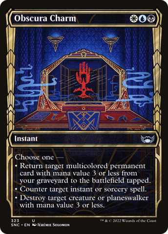 Obscura Charm (Showcase Golden Age) [Streets of New Capenna] - The Mythic Store | 24h Order Processing