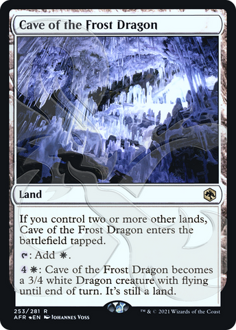 Cave of the Frost Dragon (Ampersand Promo) [Dungeons & Dragons: Adventures in the Forgotten Realms Promos] - The Mythic Store | 24h Order Processing