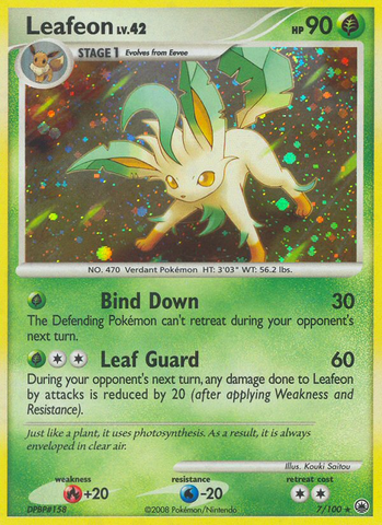 Leafeon (7/100) [Diamond & Pearl: Majestic Dawn] - The Mythic Store | 24h Order Processing