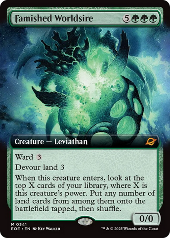 Famished Worldsire (Extended Art) [Edge of Eternities] - The Mythic Store | 24h Order Processing