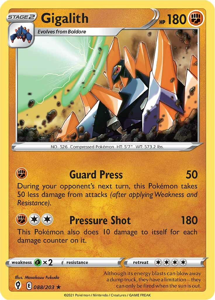 Gigalith (088/203) [Sword & Shield: Evolving Skies] - The Mythic Store | 24h Order Processing