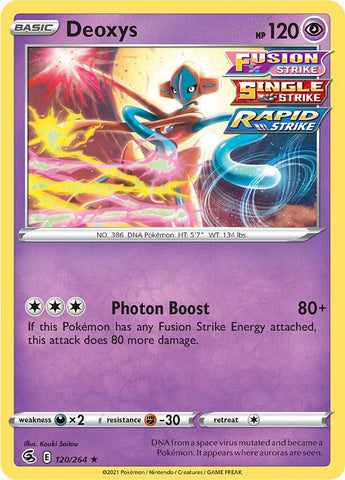 Deoxys (120/264) [Sword & Shield: Fusion Strike] - The Mythic Store | 24h Order Processing