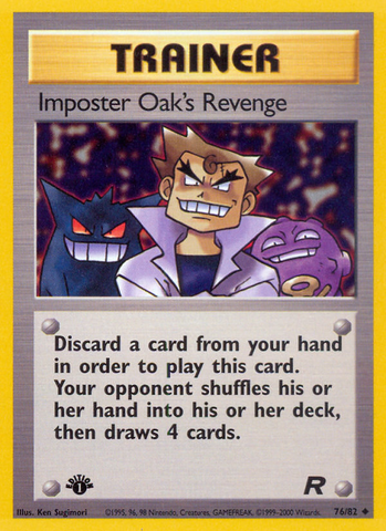 Imposter Oak's Revenge (76/82) [Team Rocket 1st Edition] - The Mythic Store | 24h Order Processing