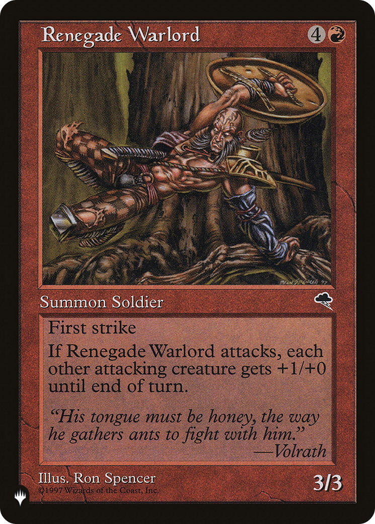 Renegade Warlord [The List] - The Mythic Store | 24h Order Processing