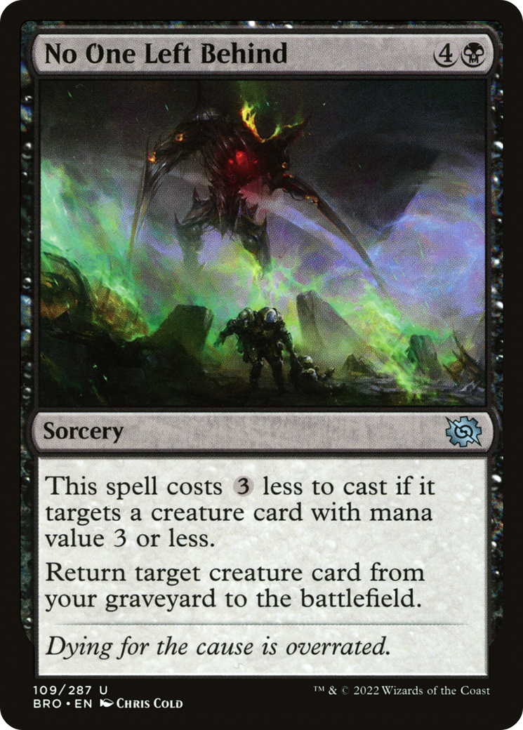 No One Left Behind [The Brothers' War] - The Mythic Store | 24h Order Processing