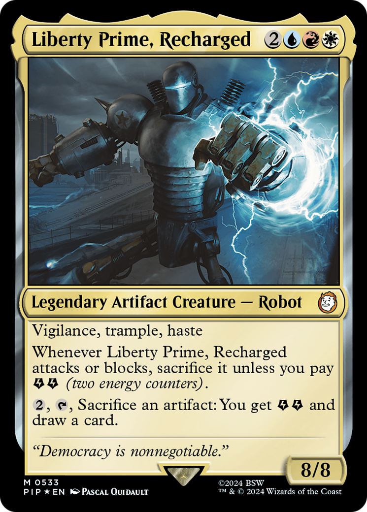Liberty Prime, Recharged (Surge Foil) [Fallout] - The Mythic Store | 24h Order Processing