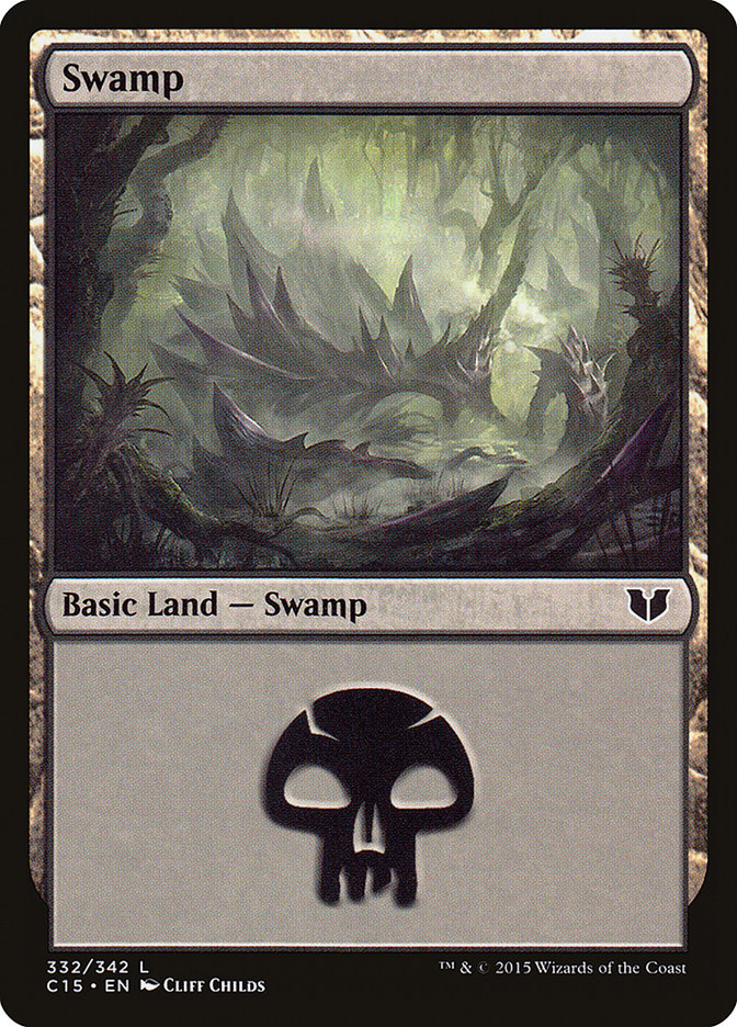 Swamp (332) [Commander 2015] - The Mythic Store | 24h Order Processing