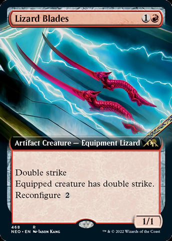 Lizard Blades (Extended Art) [Kamigawa: Neon Dynasty] - The Mythic Store | 24h Order Processing