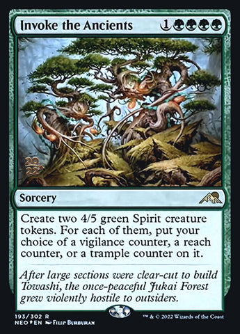 Invoke the Ancients [Kamigawa: Neon Dynasty Prerelease Promos] - The Mythic Store | 24h Order Processing