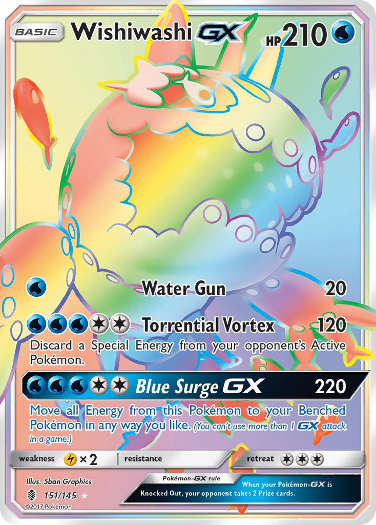 Wishiwashi GX (151/145) [Sun & Moon: Guardians Rising] - The Mythic Store | 24h Order Processing