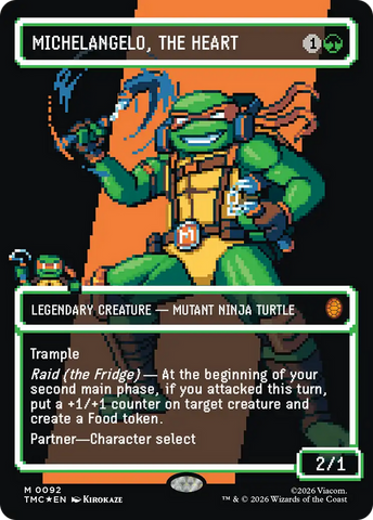 Michelangelo, the Heart (0093) (Borderless) [Teenage Mutant Ninja Turtles Commander] - The Mythic Store | 24h Order Processing