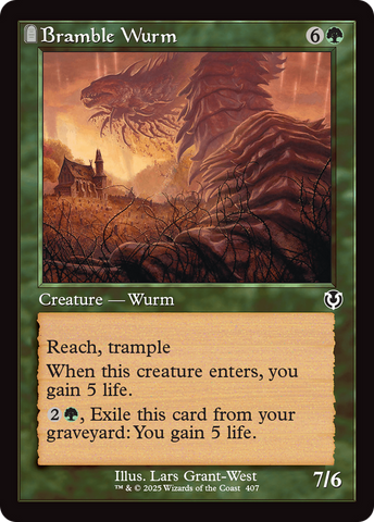 Bramble Wurm (Retro Frame) [Innistrad Remastered] - The Mythic Store | 24h Order Processing
