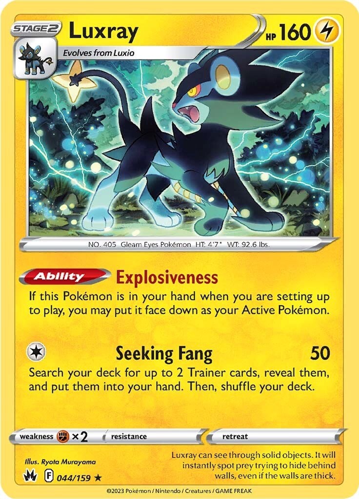Luxray (044/159) (44) [Sword & Shield: Crown Zenith] - The Mythic Store | 24h Order Processing