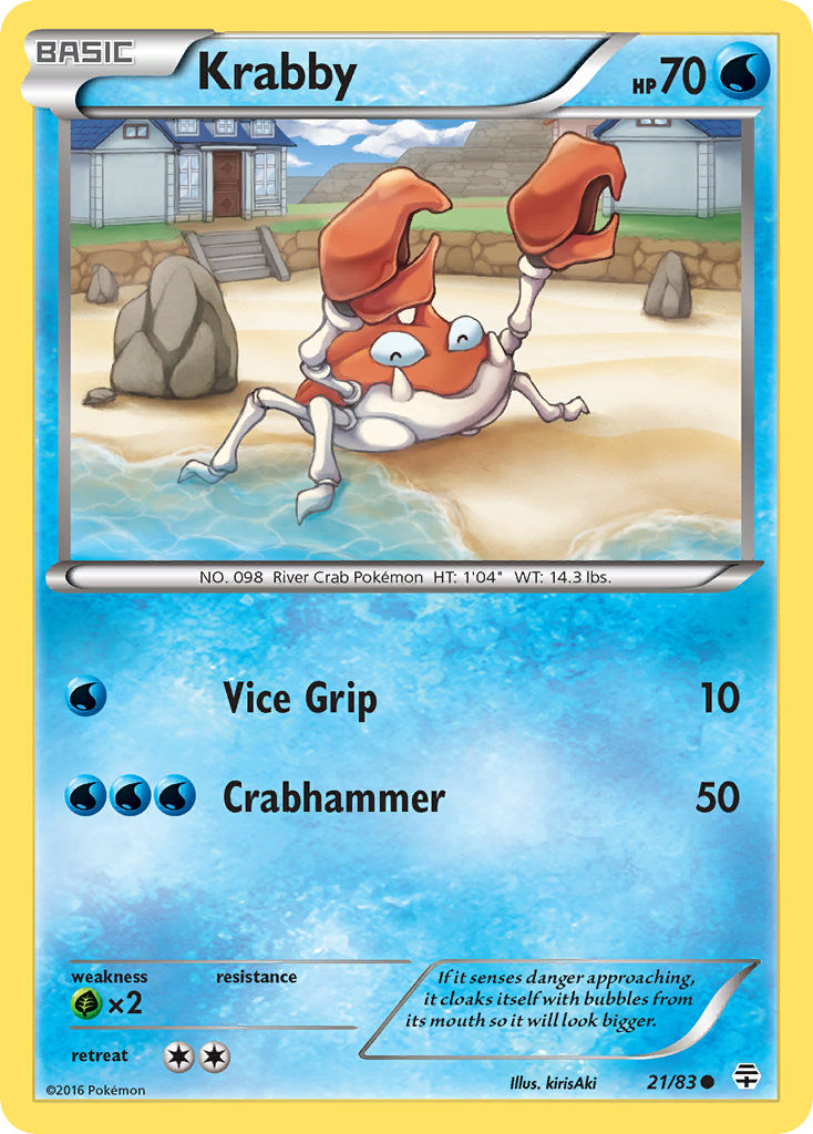 Krabby (21/83) [XY: Generations] - The Mythic Store | 24h Order Processing