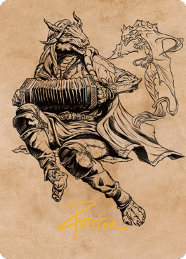 Korlessa, Scale Singer Art Card (Gold-Stamped Signature) [Commander Legends: Battle for Baldur's Gate Art Series] - The Mythic Store | 24h Order Processing