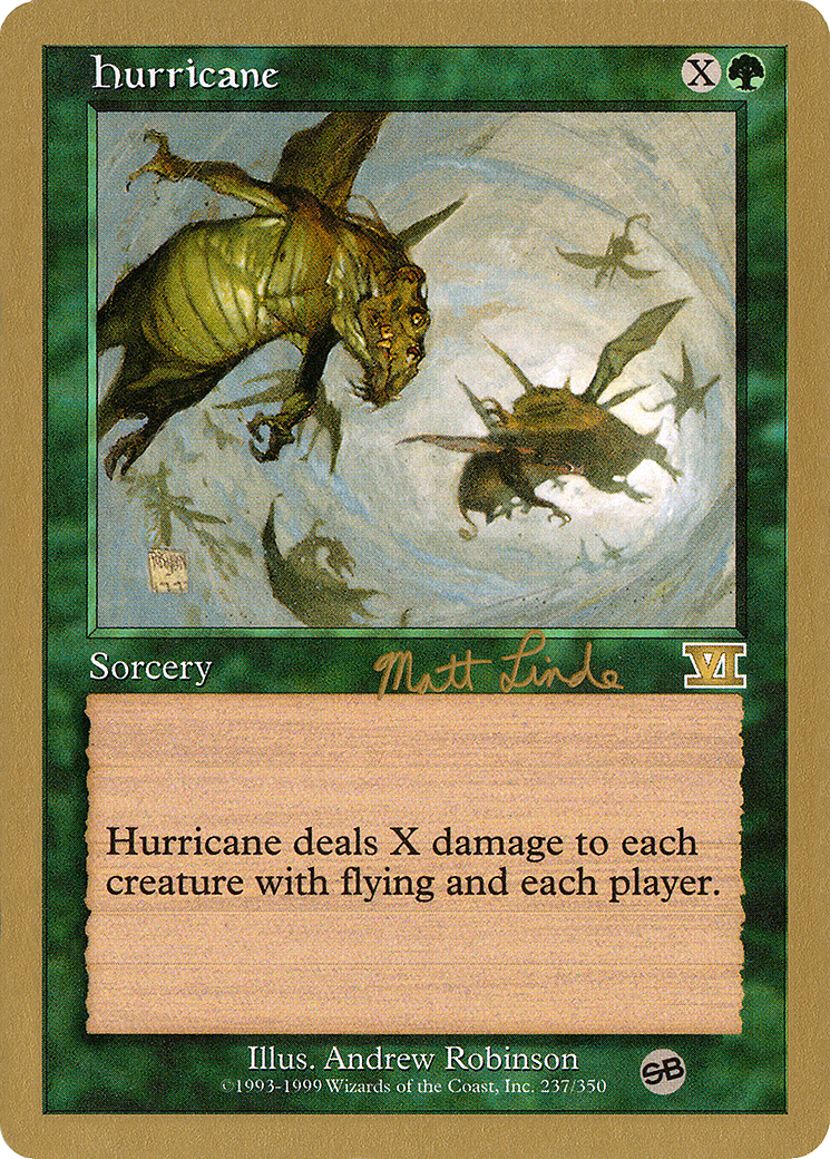 Hurricane (Matt Linde) (SB) [World Championship Decks 1999] - The Mythic Store | 24h Order Processing