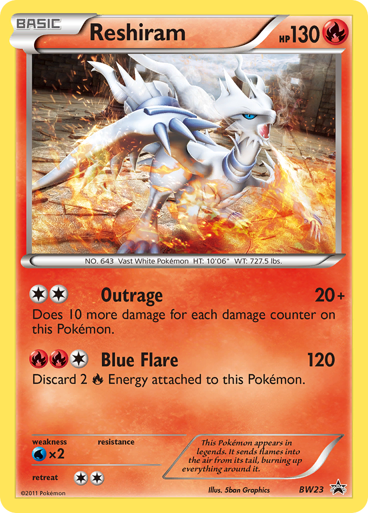 Reshiram (BW23) [Black & White: Black Star Promos] - The Mythic Store | 24h Order Processing
