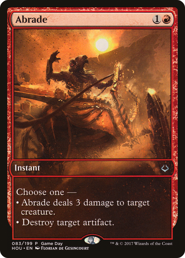 Abrade (Game Day) [Hour of Devastation Promos] - The Mythic Store | 24h Order Processing