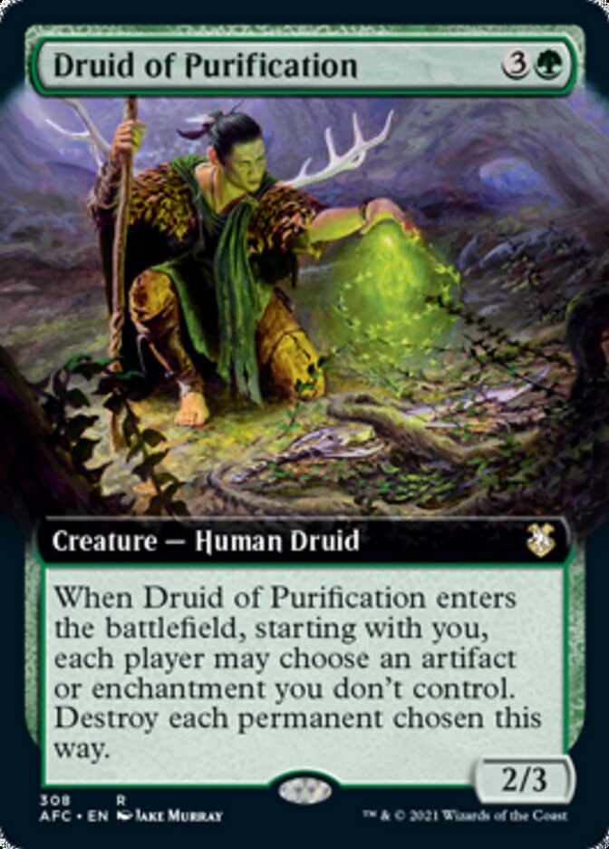 Druid of Purification (Extended Art) [Dungeons & Dragons: Adventures in the Forgotten Realms Commander] - The Mythic Store | 24h Order Processing