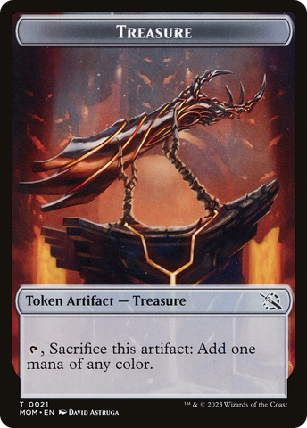 Treasure (21) // Wrenn and Realmbreaker Emblem Double-Sided Token [March of the Machine Tokens] - The Mythic Store | 24h Order Processing