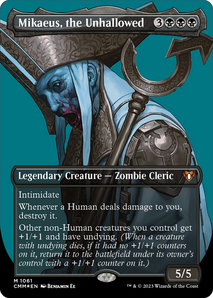 Mikaeus, the Unhallowed (Borderless Textured Foil Frame Break) [Commander Masters] - The Mythic Store | 24h Order Processing