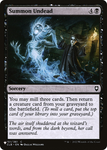 Summon Undead [The List] - The Mythic Store | 24h Order Processing
