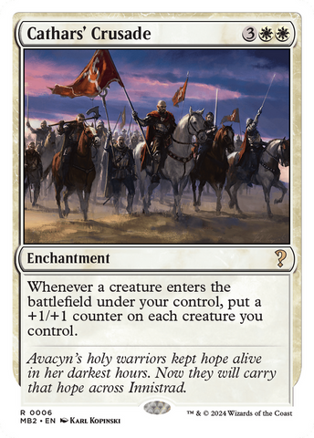 Cathars' Crusade (White Border) [Mystery Booster 2] - The Mythic Store | 24h Order Processing