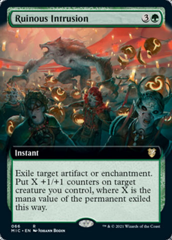 Ruinous Intrusion (Extended Art) [Innistrad: Midnight Hunt Commander] - The Mythic Store | 24h Order Processing