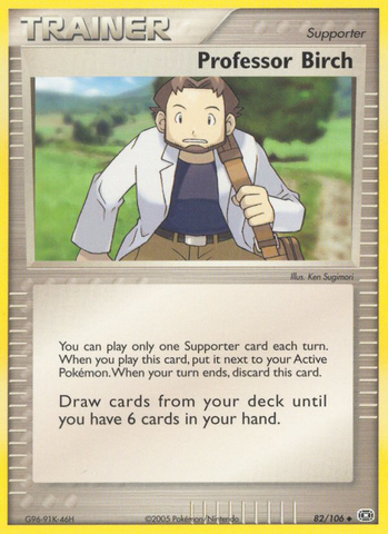 Professor Birch (82/106) [EX: Emerald] - The Mythic Store | 24h Order Processing
