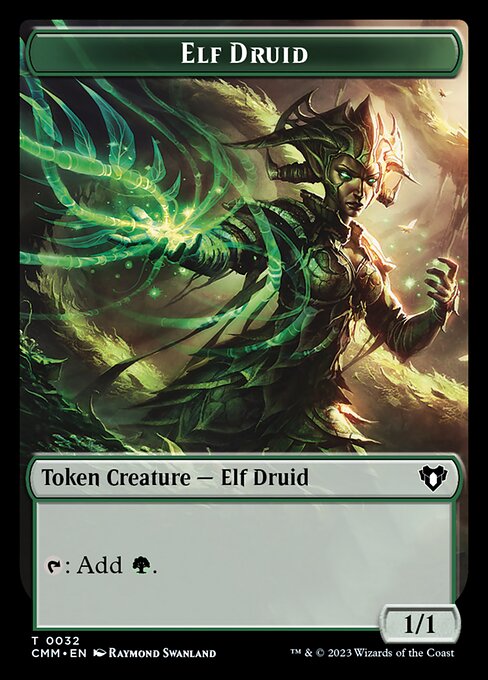 Treasure // Elf Druid Double-Sided Token [Commander Masters Tokens] - The Mythic Store | 24h Order Processing