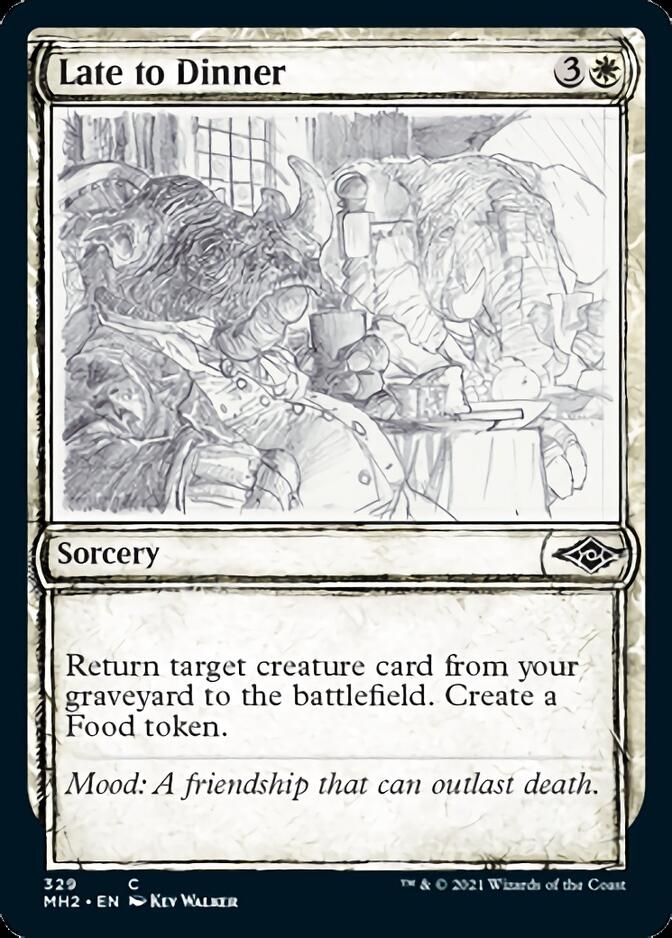 Late to Dinner (Sketch) [Modern Horizons 2] - The Mythic Store | 24h Order Processing