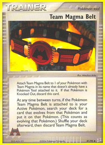 Team Magma Belt (81/95) [EX: Team Magma vs Team Aqua] - The Mythic Store | 24h Order Processing