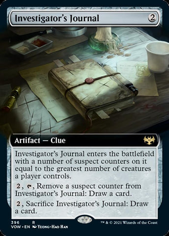 Investigator's Journal (Extended Art) [Innistrad: Crimson Vow] - The Mythic Store | 24h Order Processing