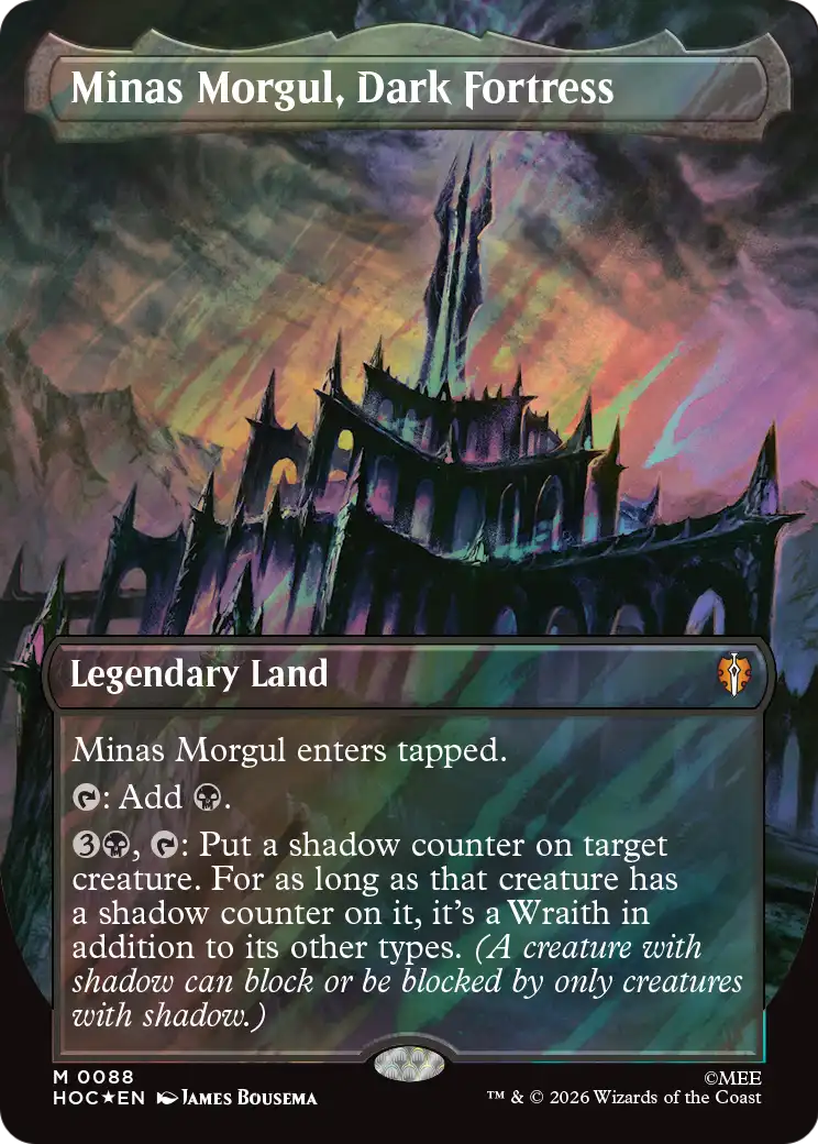 Minas Morgul, Dark Fortress (Borderless) (Surge Foil) [The Hobbit: Eternal-Legal] - The Mythic Store | 24h Order Processing