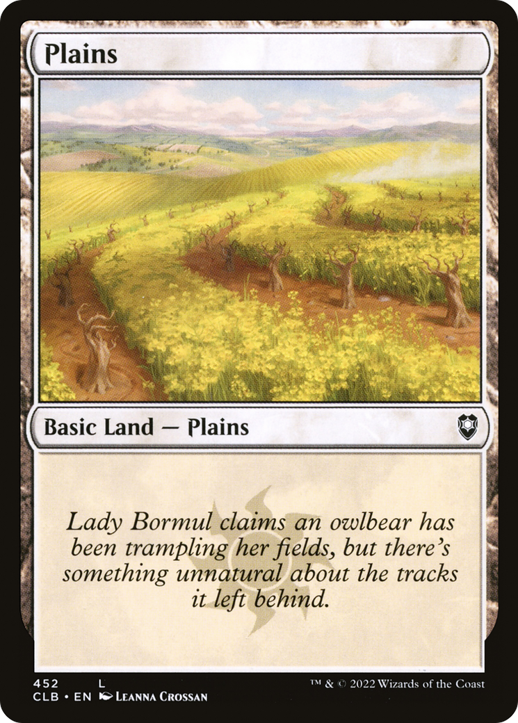 Plains (452) [Commander Legends: Battle for Baldur's Gate] - The Mythic Store | 24h Order Processing