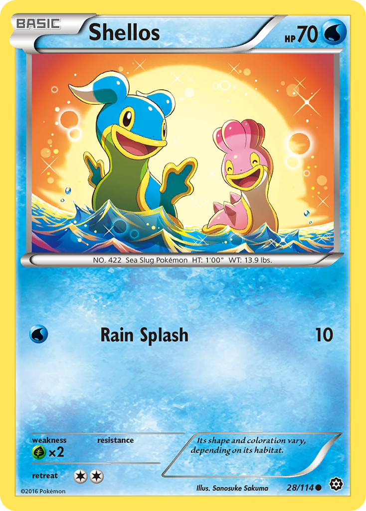 Shellos (28/114) [XY: Steam Siege] - The Mythic Store | 24h Order Processing