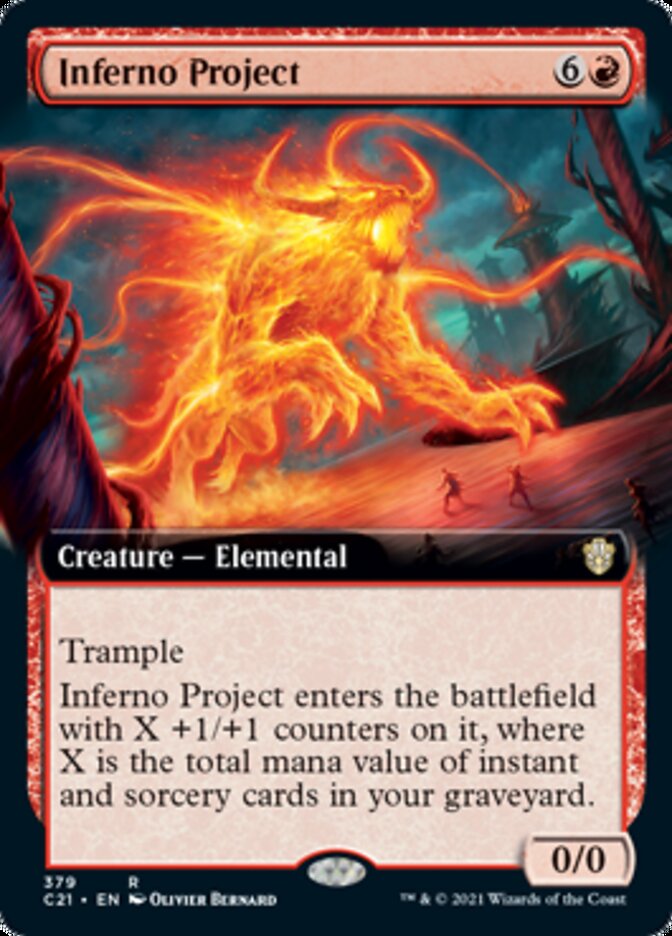 Inferno Project (Extended Art) [Commander 2021] - The Mythic Store | 24h Order Processing