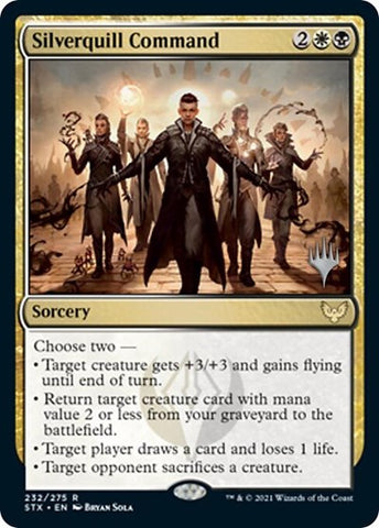 Silverquill Command (Promo Pack) [Strixhaven: School of Mages Promos] - The Mythic Store | 24h Order Processing