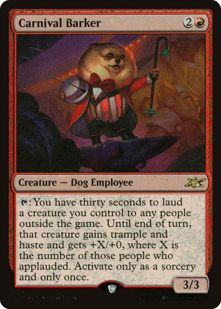 Carnival Barker (Galaxy Foil) [Unfinity] - The Mythic Store | 24h Order Processing