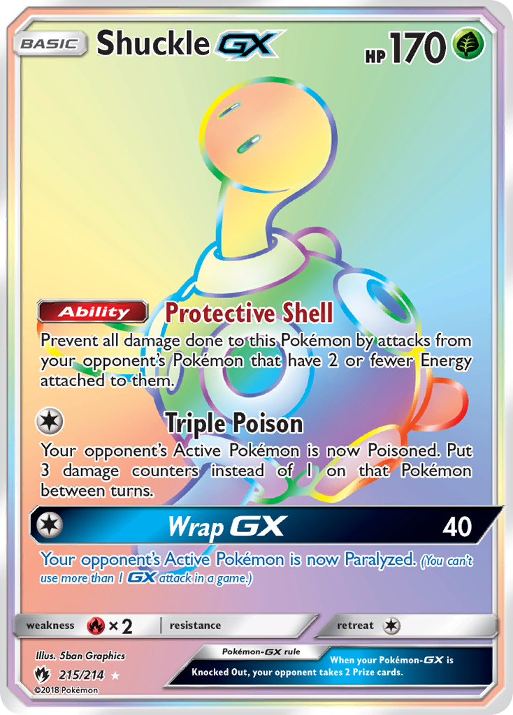 Shuckle GX (215/214) [Sun & Moon: Lost Thunder] - The Mythic Store | 24h Order Processing
