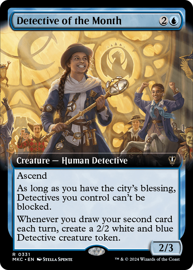 Detective of the Month (Extended Art) [Murders at Karlov Manor Commander] - The Mythic Store | 24h Order Processing