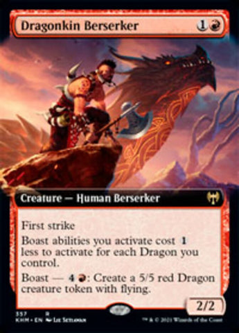 Dragonkin Berserker (Extended Art) [Kaldheim] - The Mythic Store | 24h Order Processing