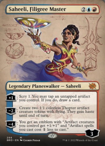 Saheeli, Filigree Master (Borderless Alternate Art) [The Brothers' War] - The Mythic Store | 24h Order Processing