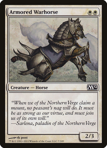 Armored Warhorse [Magic 2012] - The Mythic Store | 24h Order Processing