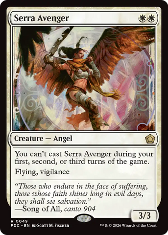 Serra Avenger [Foundations Commander] - The Mythic Store | 24h Order Processing